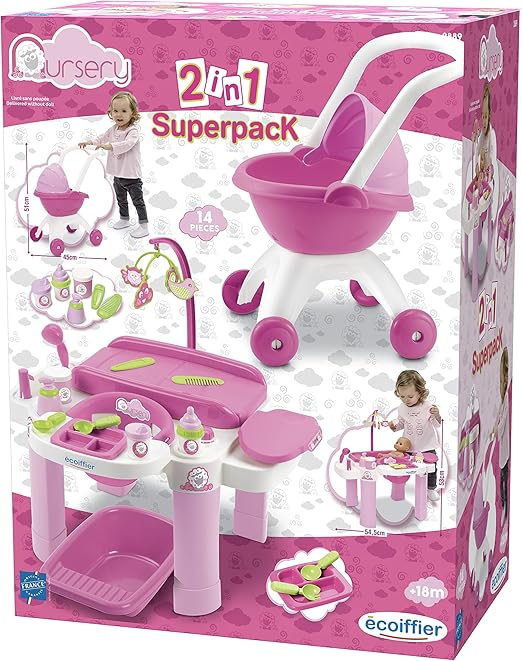 Ecoiffier Nursery 2 in 1 Super Pack