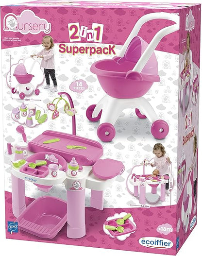 Ecoiffier Nursery 2 in 1 Super Pack