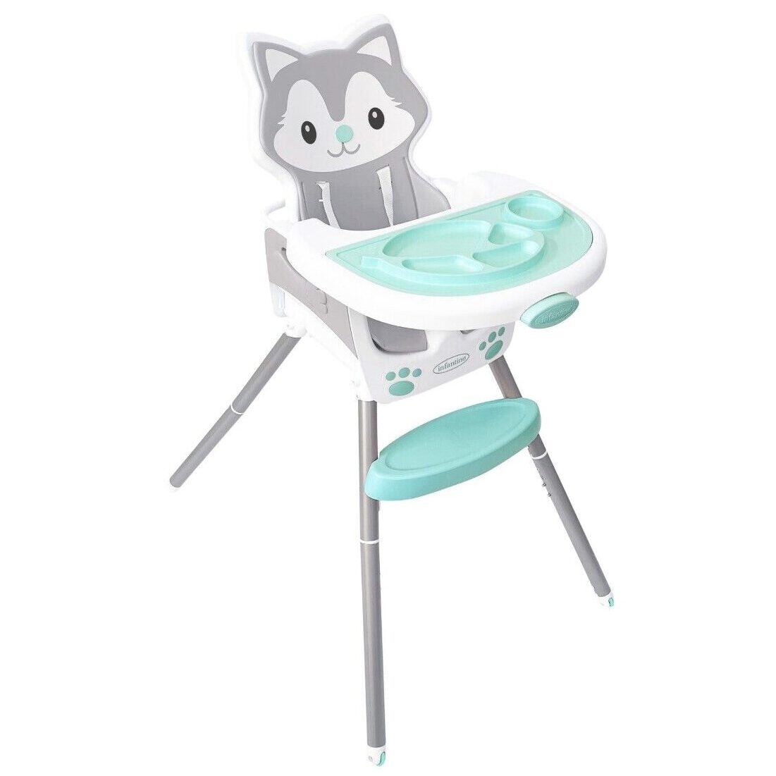 Infantino Grow With Me 4-In-1 Convertible Hight Chair (Raccoon)