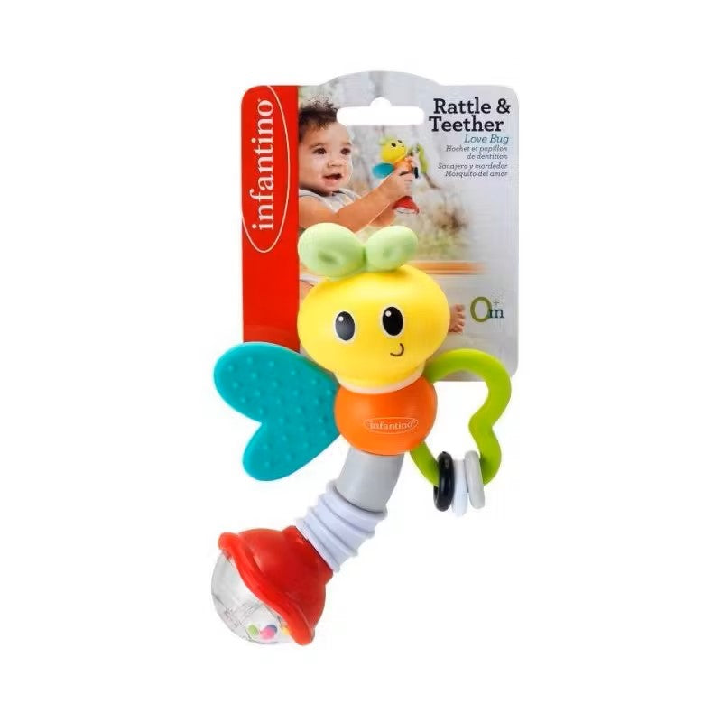 Rattle &amp; Teether Love Bug