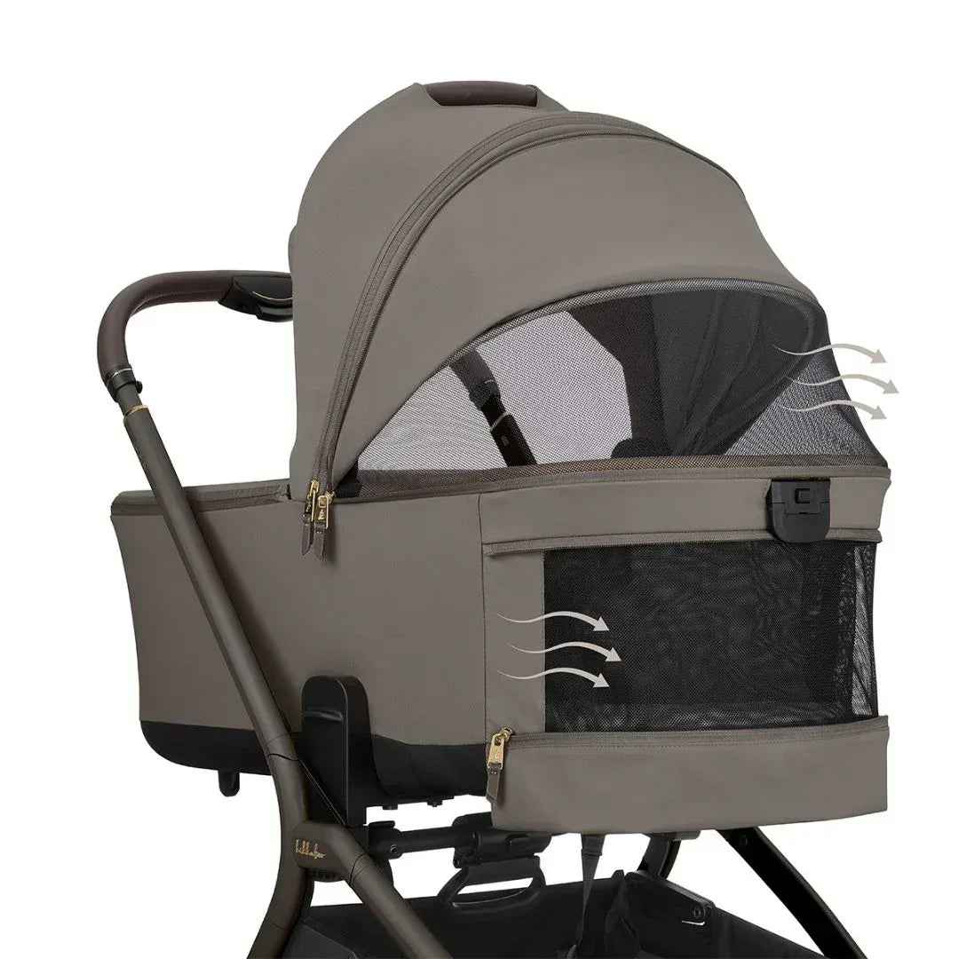 Stroller 2 In 1 With Carrycot Goya Platinum Mocca