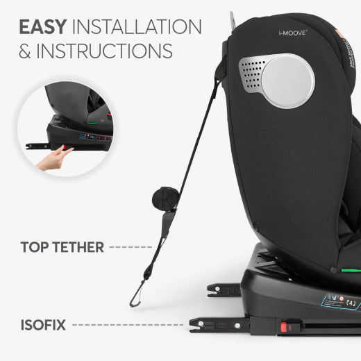 Car Seat 40-150 cm i-Moove 2 I-SIZE Black