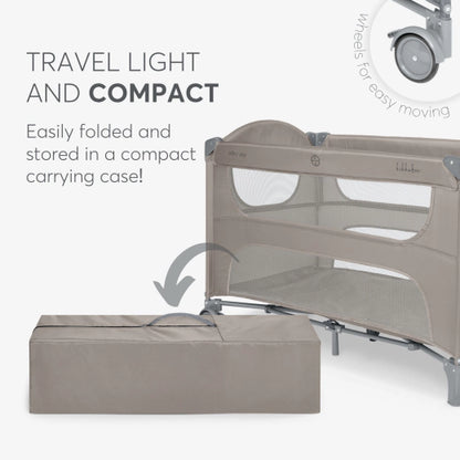 Baby Cot 2 Levels Milky Way Beige 2027