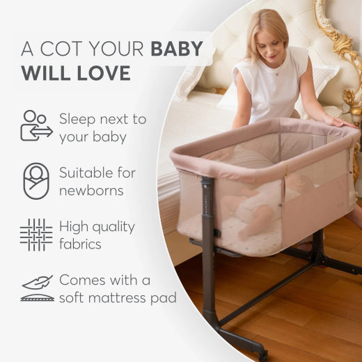 Bedside Crib Noah Beige 2025