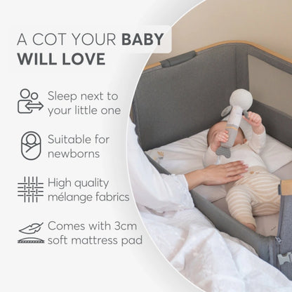 Bedside Crib Nanna 2 Beige