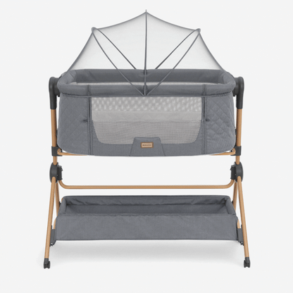 2 In 1 Bedside Crib + Highchair Sleat Me Grey