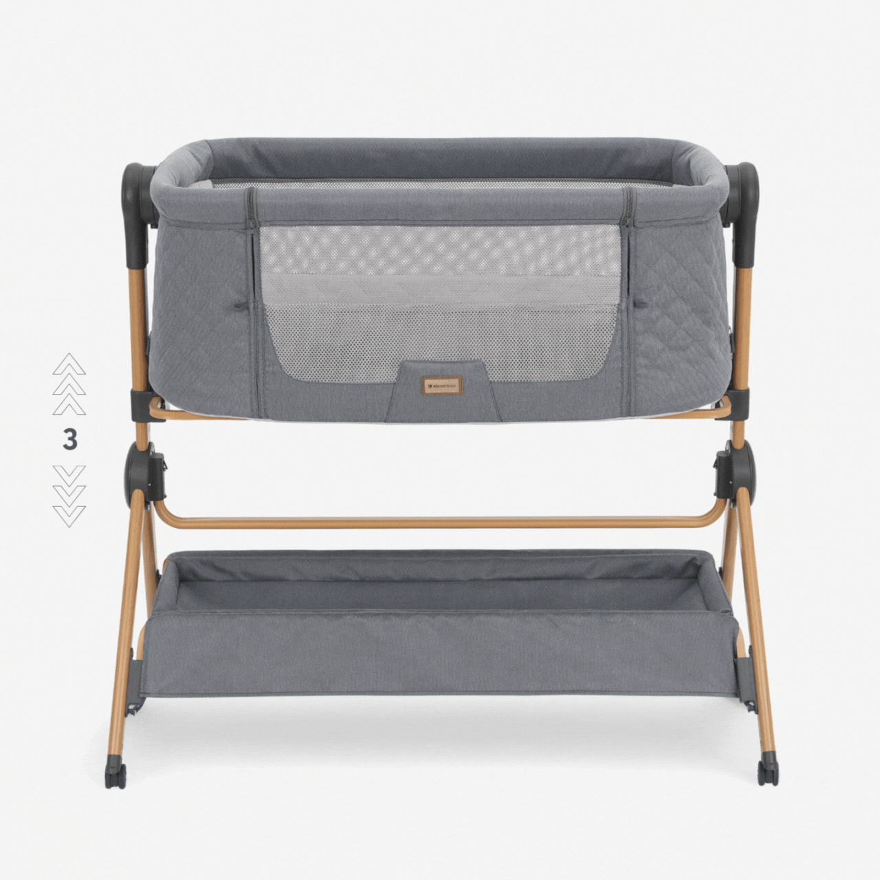 2 In 1 Bedside Crib + Highchair Sleat Me Grey