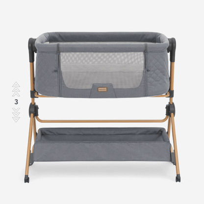 2 In 1 Bedside Crib + Highchair Sleat Me Grey