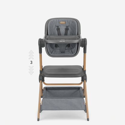 2 In 1 Bedside Crib + Highchair Sleat Me Grey