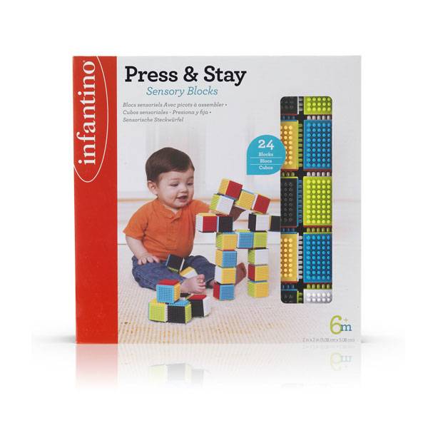 Press &amp; Stay Sensory Blocks