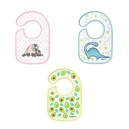 Terry Baby Bib I EAT AND I GROW- m3+