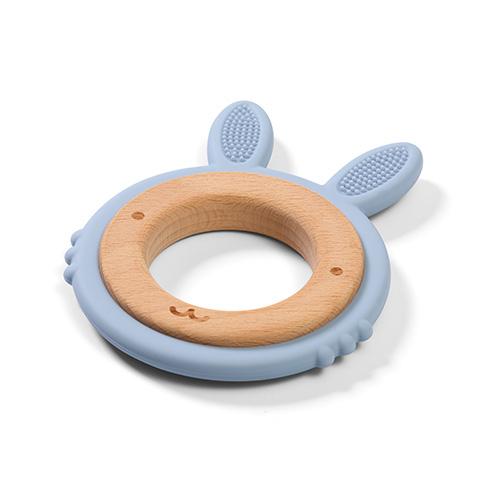 Wooden &amp; Silicone Teether Bunny