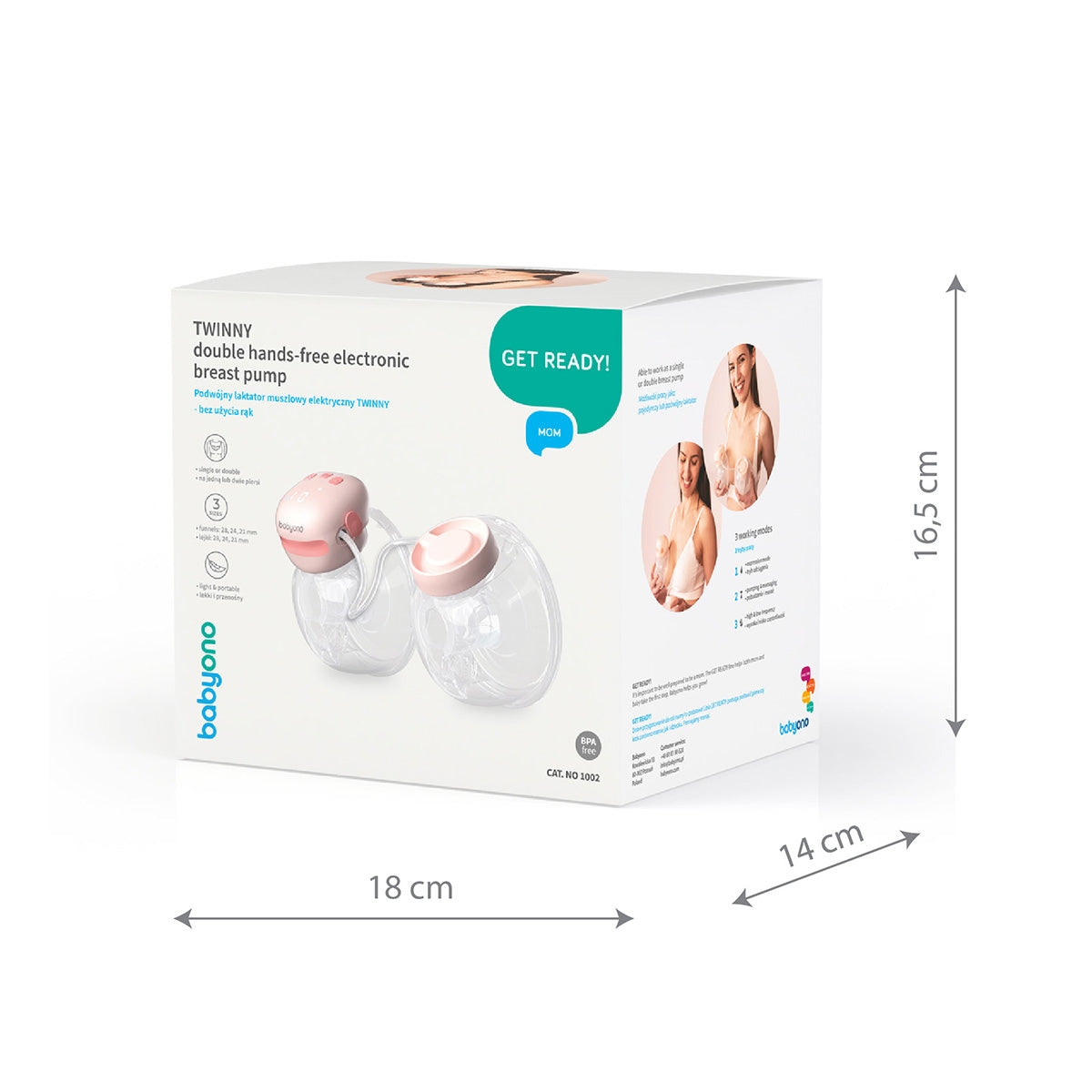 Twinny Double Hands-Free Electronic Breast Pump