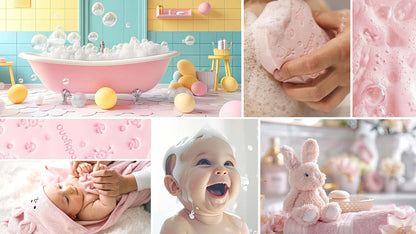 Baby Bath Sponge Pink