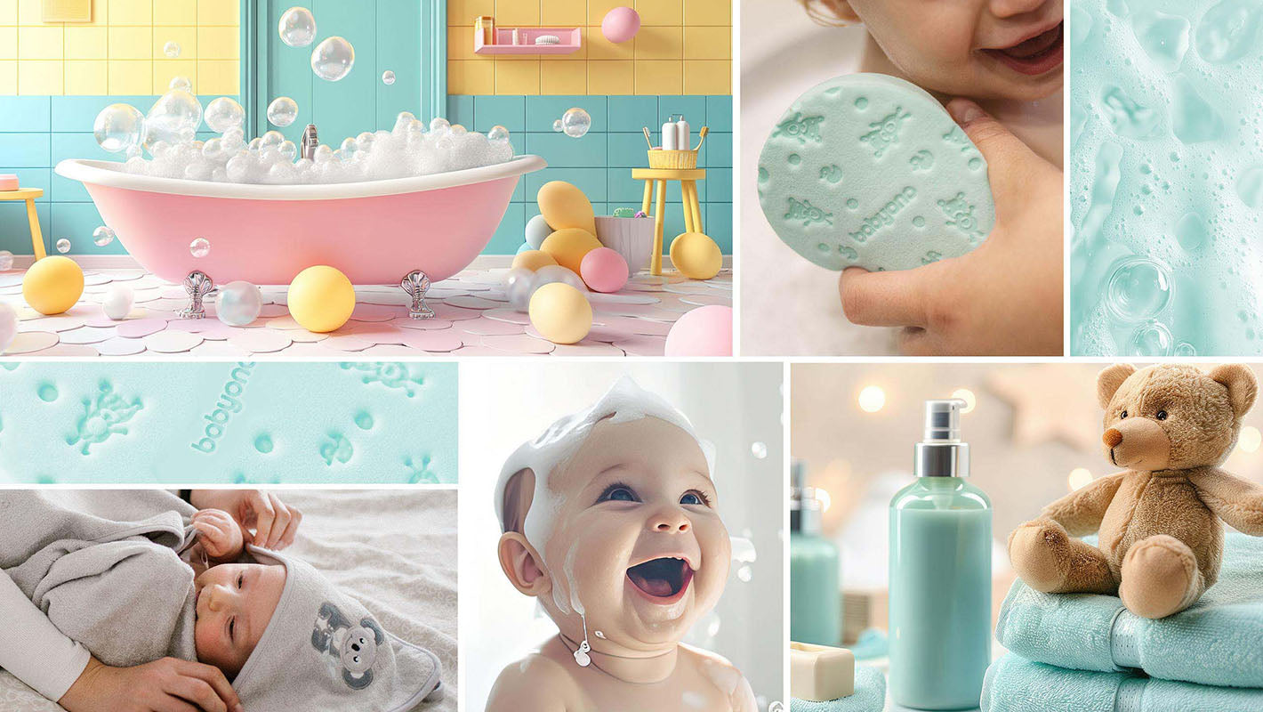 Baby Bath Sponge Blue