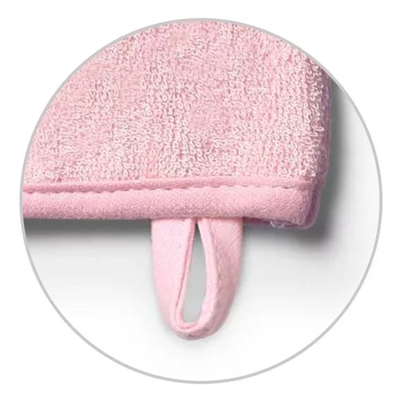 Bamboo Baby Wash Mitt. PINK BAMBOO washing glove BUTTERFLY, BabyOno