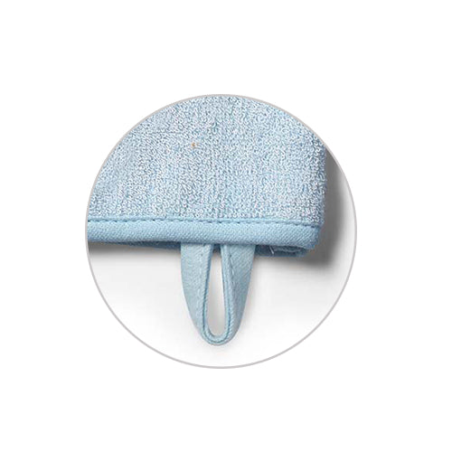 Bamboo Baby Wash Mitt, BABYONO Washcloth Natural bamboo - blue