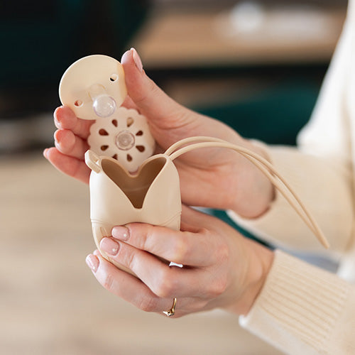Silicone Soother Case Beige