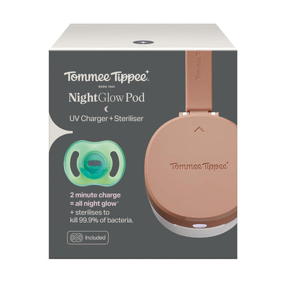 Tommee Tippee NightGlow Pod with 0-6m Ultra-Light NightGlow Soother