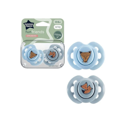TT 2 Style Soothers 0-6M