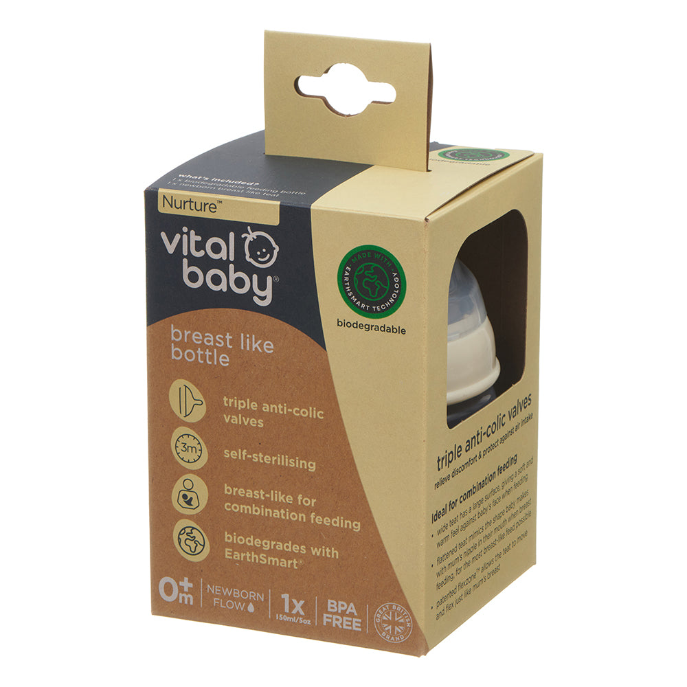 Vital Baby Nurture Breast Like Bottles 150 ml 1pk
