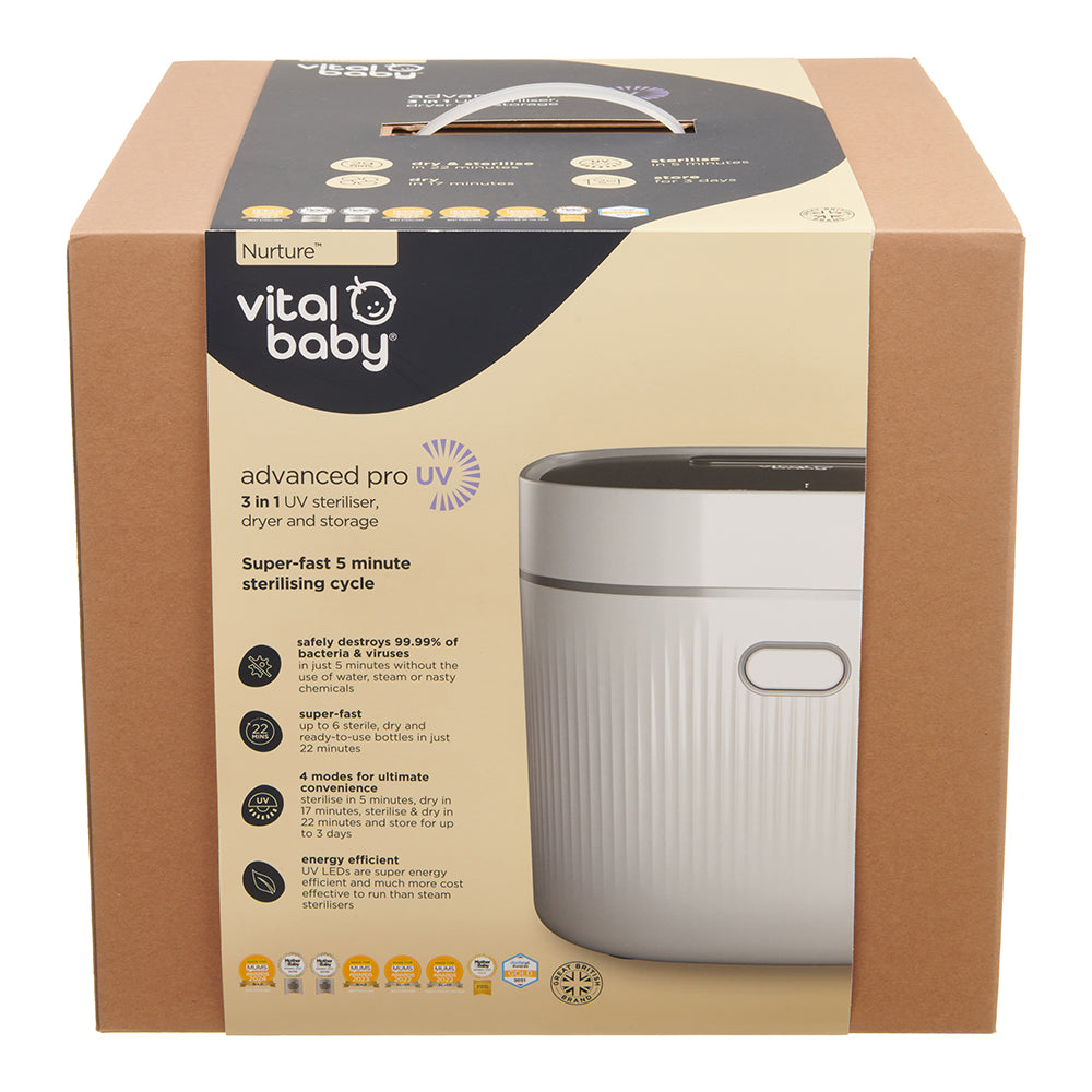 Vital Baby Nurture Advanced Pro UV Sterilizer &amp; Dryer-Arctic White