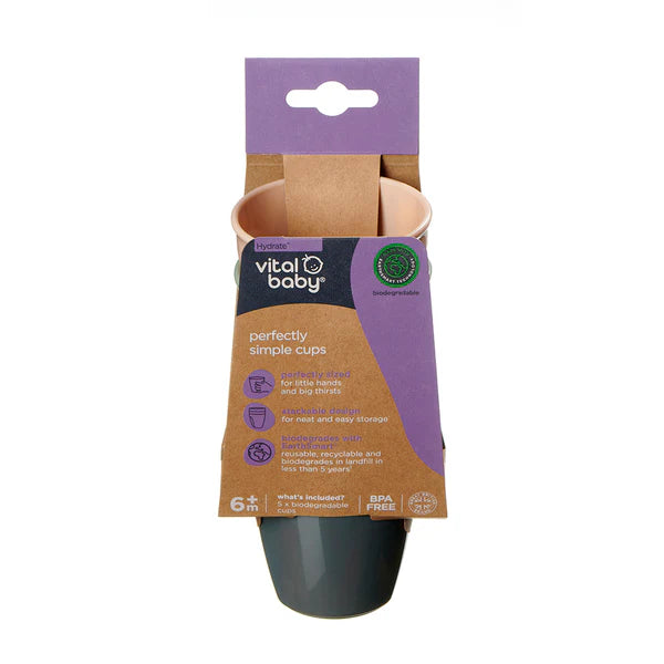 Vital Baby Perfectly Simple Cups 5pk Natural