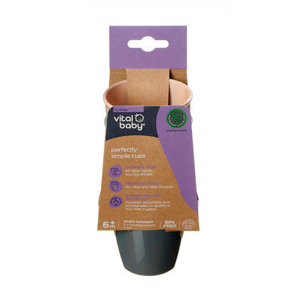 Vital Baby Perfectly Simple Cups 5pk Natural