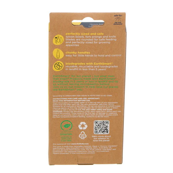 Vital Baby Perfectly Simple Cutlery 15pk Natural