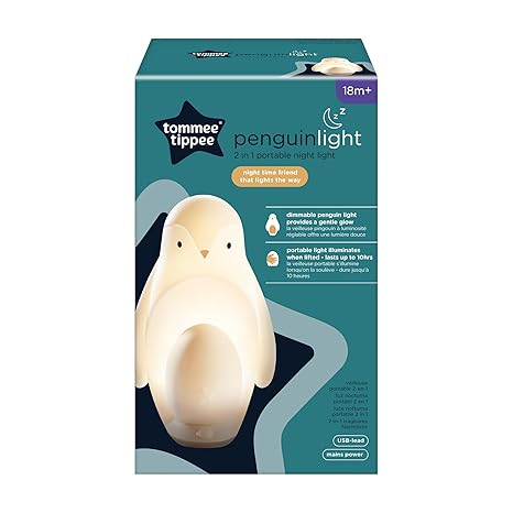 Tommee Tippee Penguin Light 2 In 1 Portable Night Light