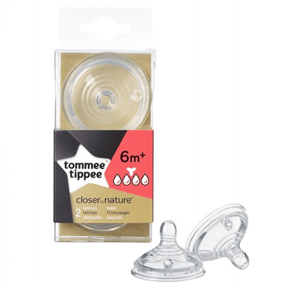 Tommee tippee thick feed teats 2pcs