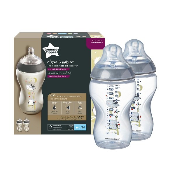 Tommee tippee 340ml pp bottle 2pc