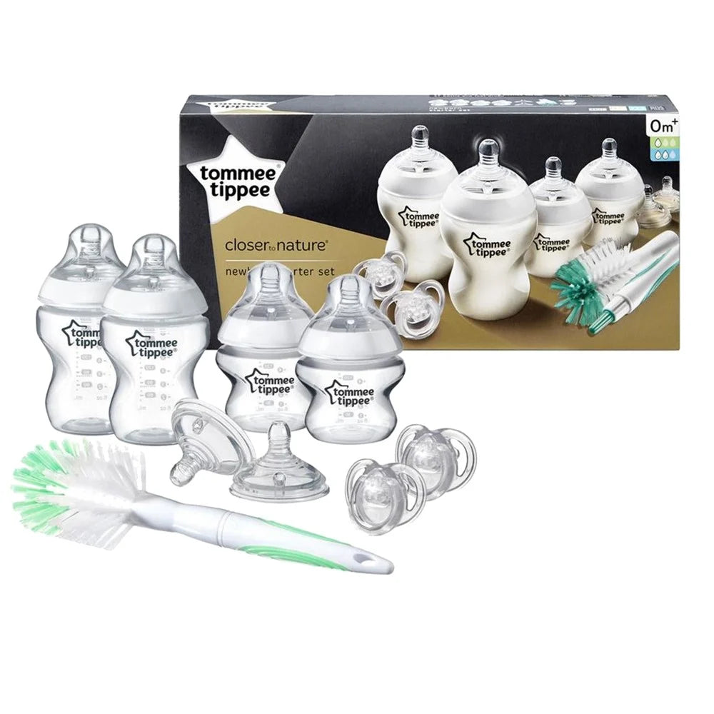 Tommee tippee decorated newborn starter set slow and medium flow