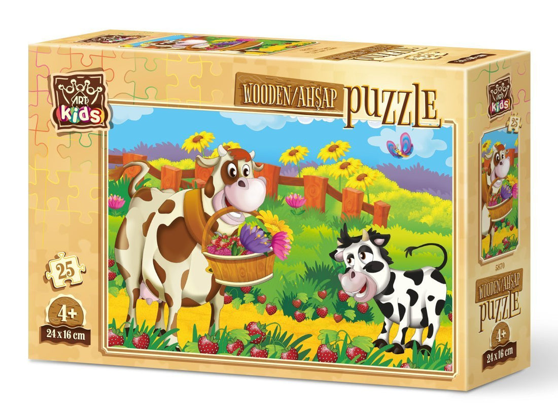 Romantic Cow (Wooden Puzzle)