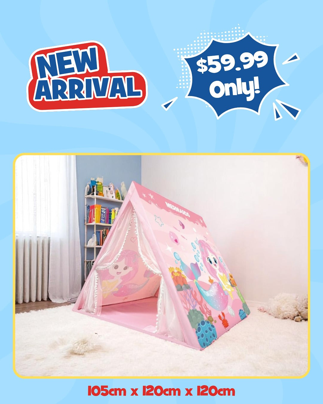 Play Tent Cozy Cottage Pink