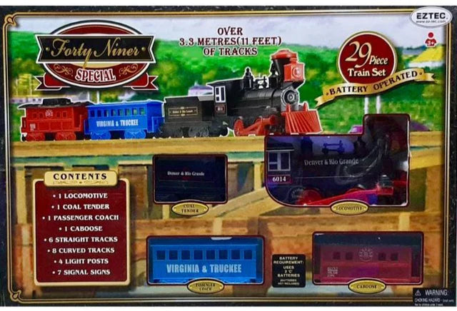 EZTEC Santa Fe Special 29 Piece Toy Train Set