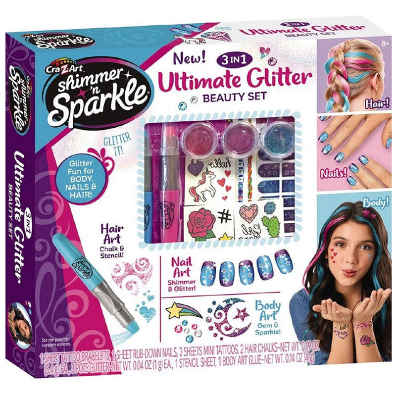 3 In 1 Ultimate Glitter Beauty Set