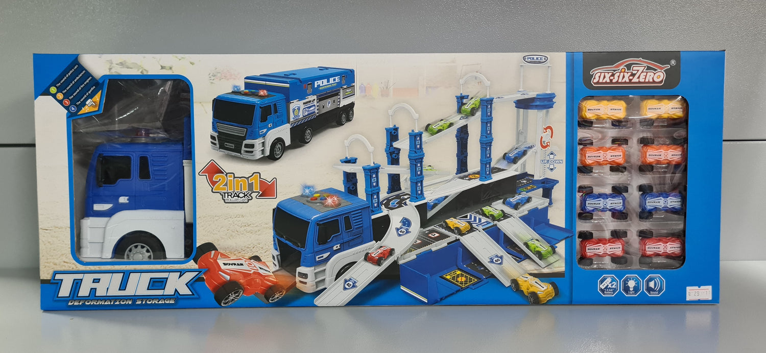 Truck Deformation Storage 2 in 1 Track Roller Car