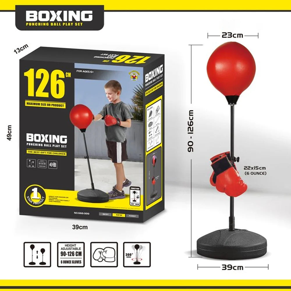 High Foot Boxing Speed Ball. Children Sports Boxing Suit
