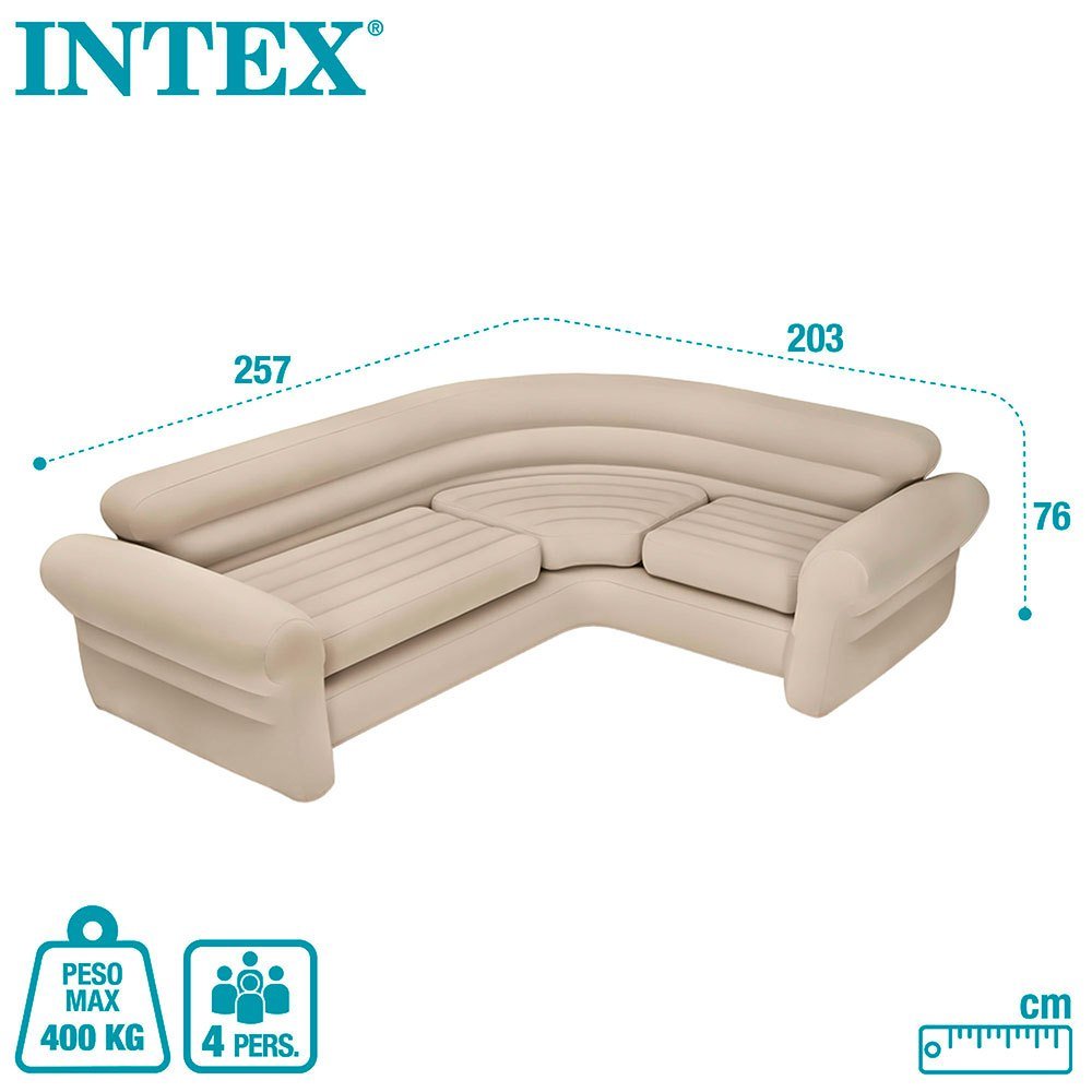 Intex qcorner sofa 257*203*76cm