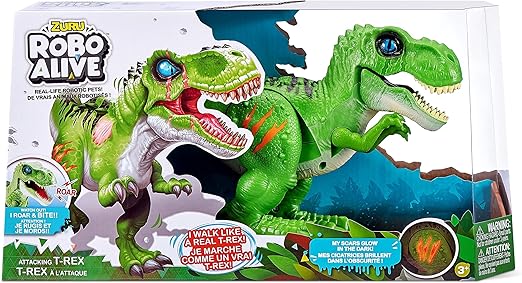 Robo Alive - Attacking T-Rex Battery-Powered Robotic Toy