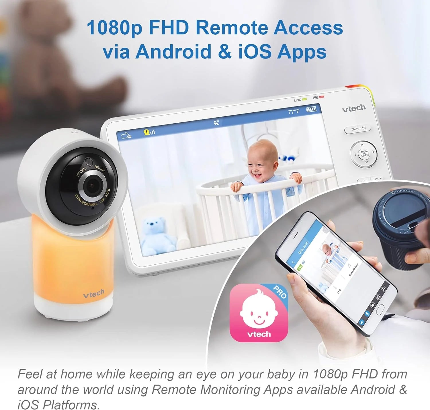 5&quot; Smart Wi-Fi 1080p Pan &amp; Tilt Monitor