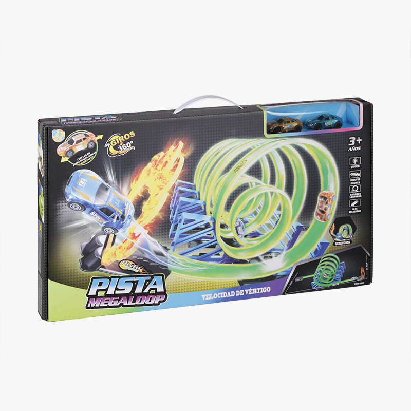 GLOW-IN-THE-DARK MEGALOOP TRACK LAUNCHER