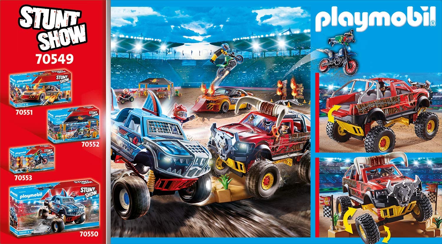 Playmobil stunt show bull monster truck - 70549