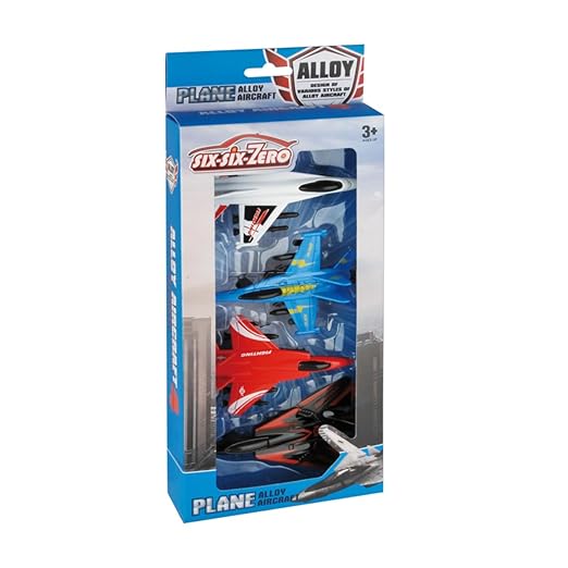 Pull Back Aircrafts, Die Cast, 4 pcs