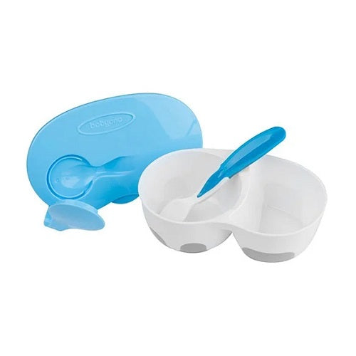 2 Chambers Baby Bowl Spoon Blue