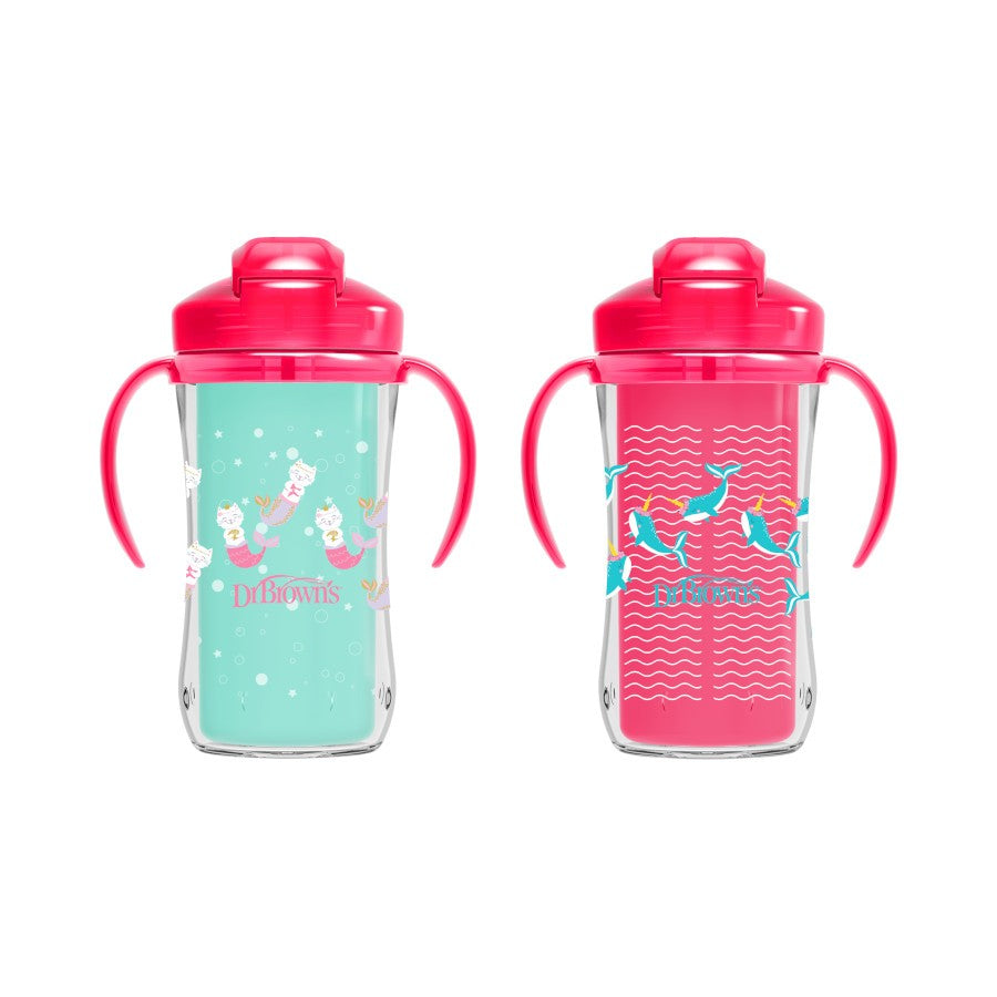 Insulated Straw Cup 300 Ml Pink