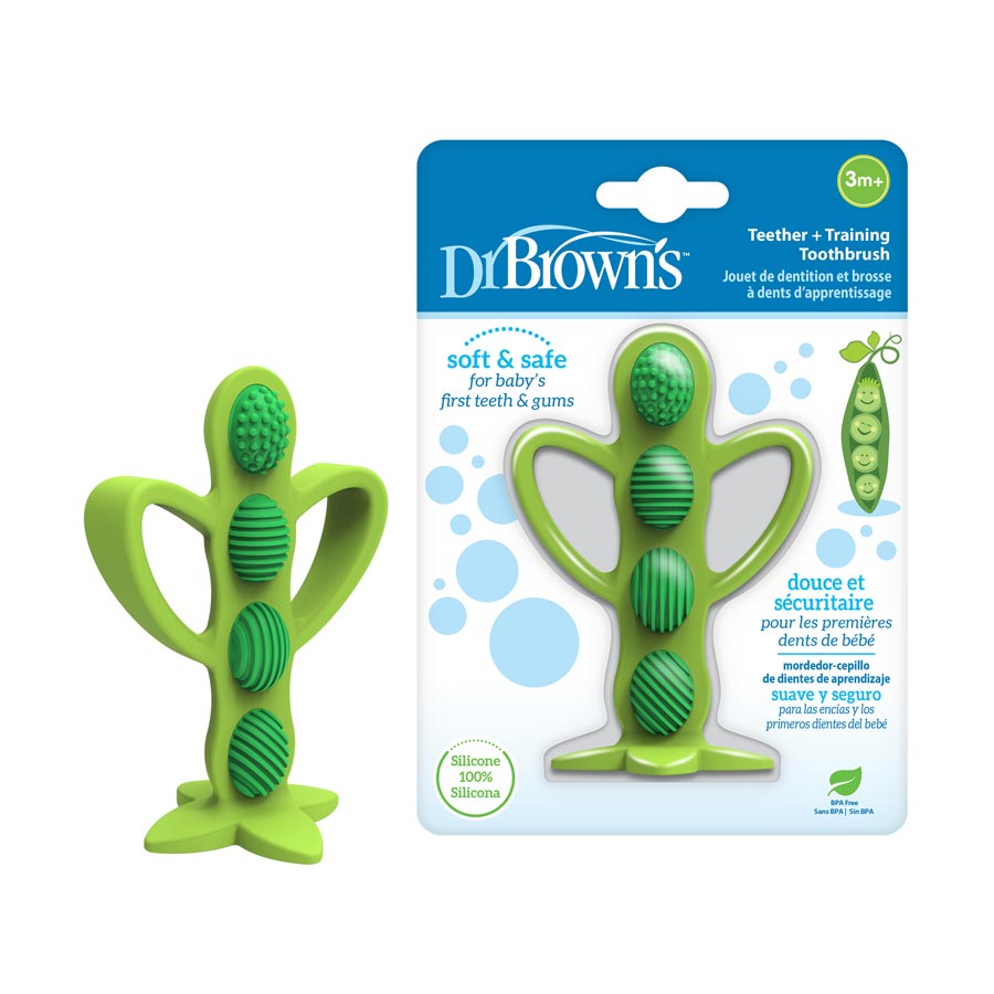 Peopod Teething Toothbrush Green