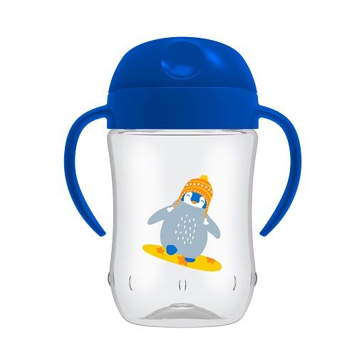 Soft Spout Cup 270 Ml Blue Penguin