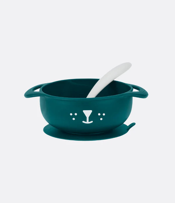 Kit TAST*ISY Dog (Silicon Bowl + Spoon) Blue